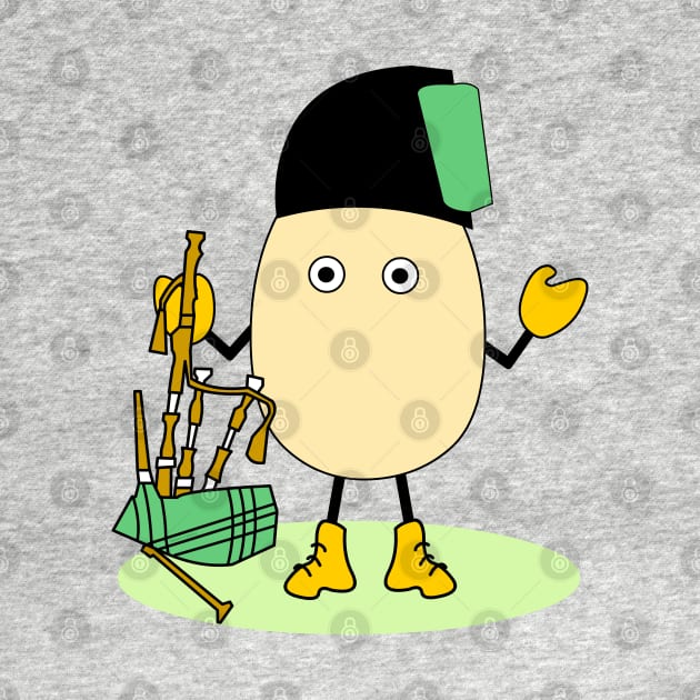 Bagpipe Egghead by Barthol Graphics